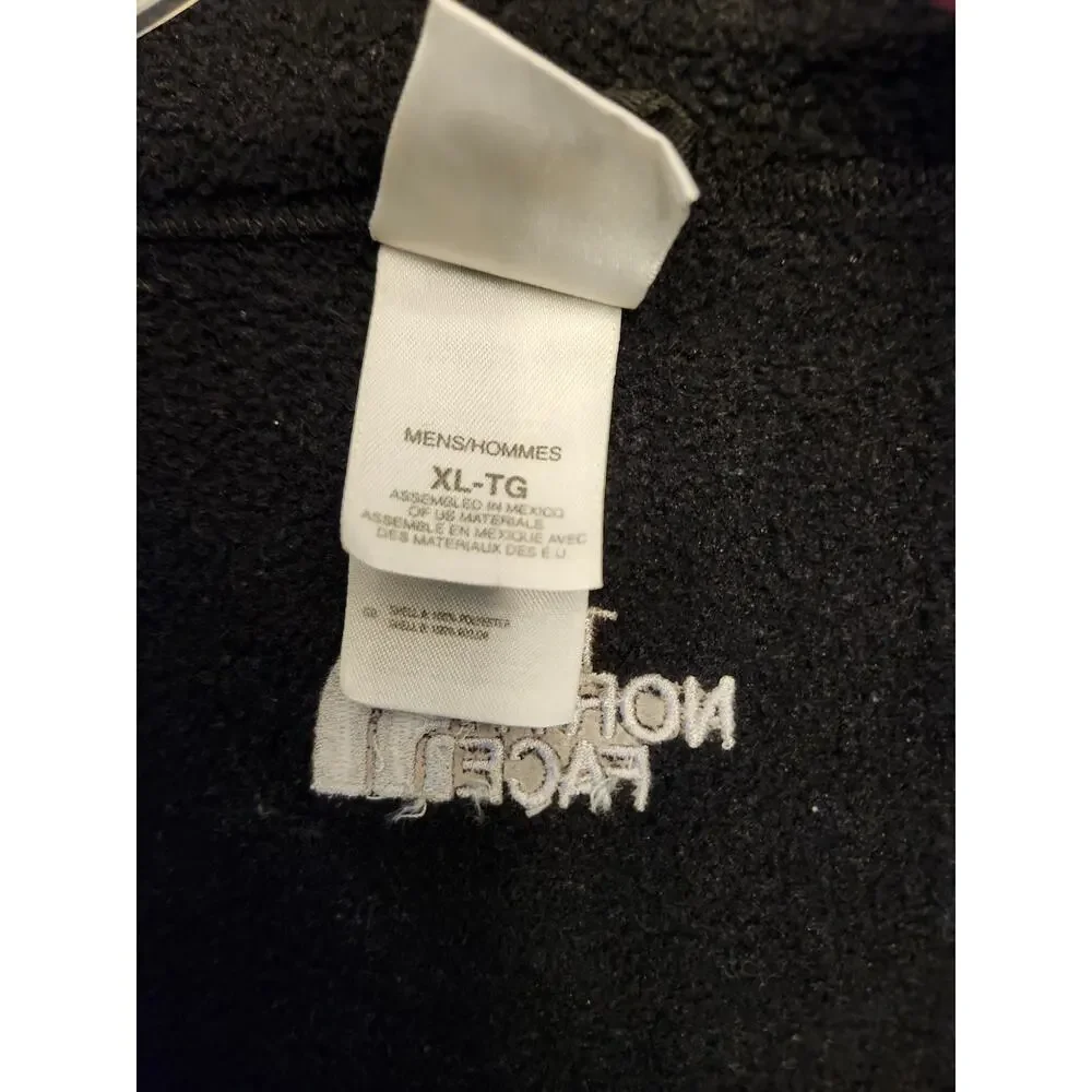 The North Face Fleece Jacket Men's XL Black Full Zip‎ Outdoor Hiking Pockets